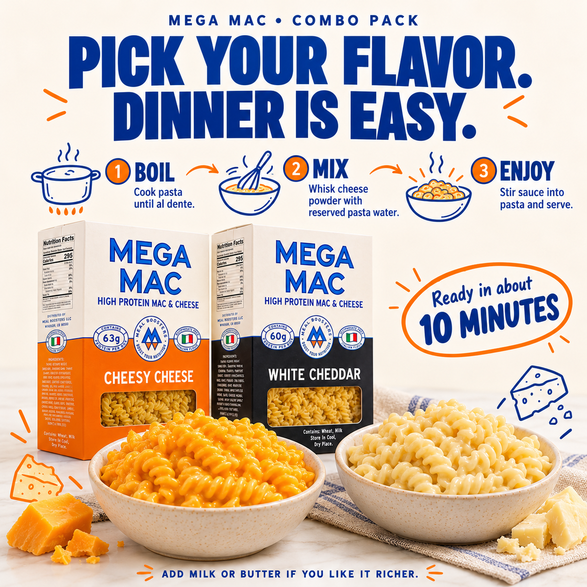 Mega Mac - Protein Mac and Cheese