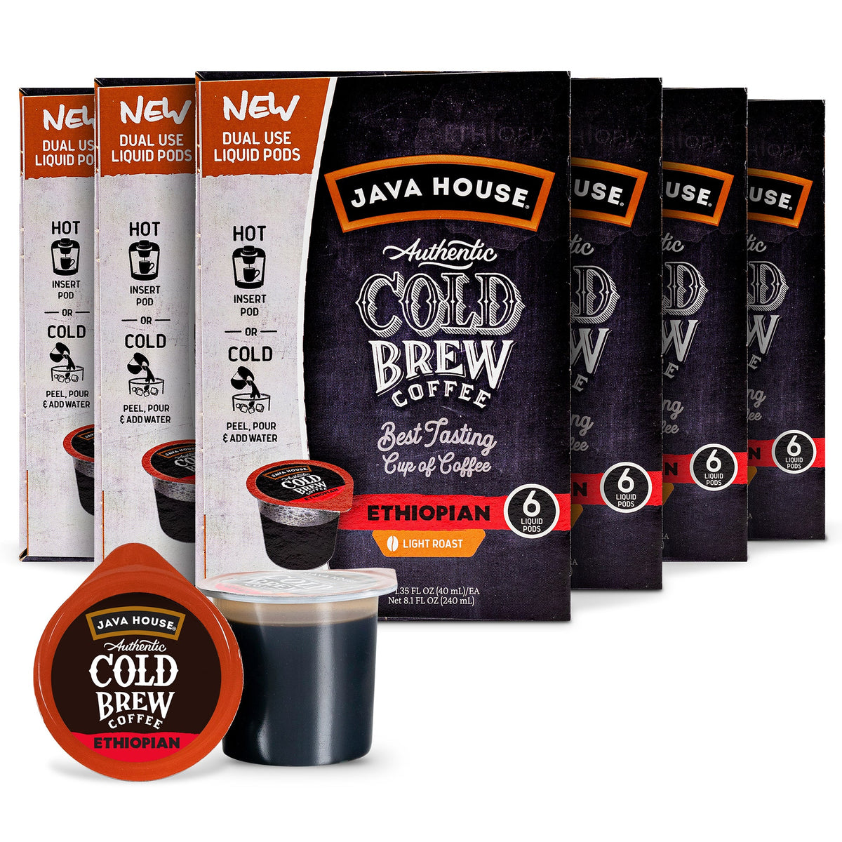 Cold Brew Coffee Pods - Ethiopian - Pack of 36